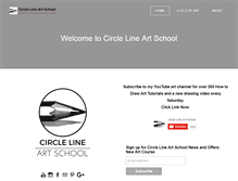 Tablet Screenshot of circlelineartschool.com